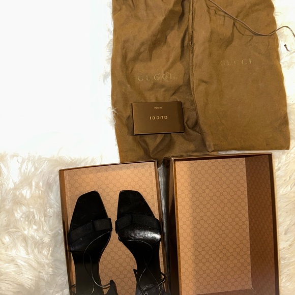Gucci Black Strappy Heels - Picture 2 of 16